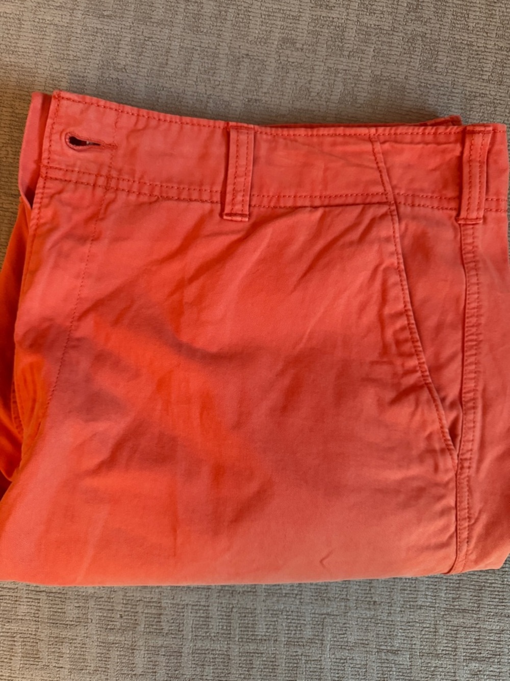 urban pipeline Men's Coral-Orange Flat Front Shorts, Size:38